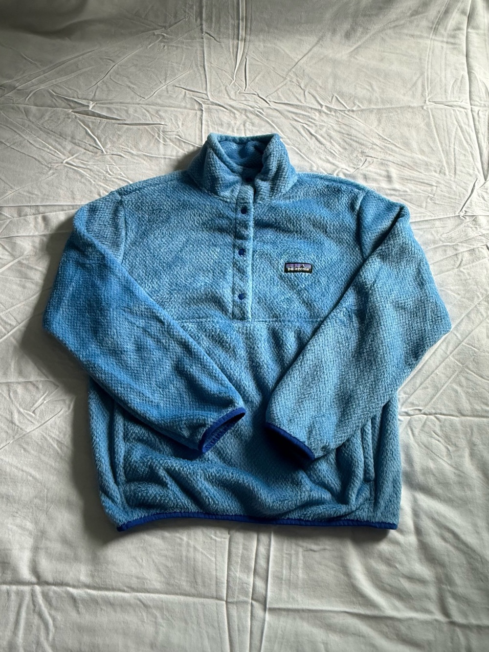 Patagonia Sky Blue Re-tool Half Snap Fleece Pullover